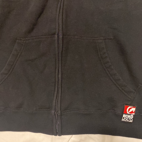 ECKO UNLIMITED MENS FULL ZIP HOODIE SIZE 2X-LARGE COLOR BLACK - Picture 5 of 11